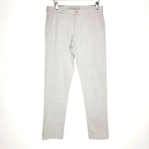 Zara Man Mens Oatmeal Color Skinny Slacks with Pockets Size 29